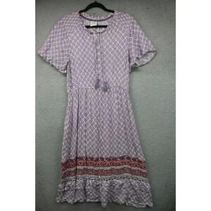 Knox Rose Floral Midi Dress-Size Medium-Prairie Dress-Boho